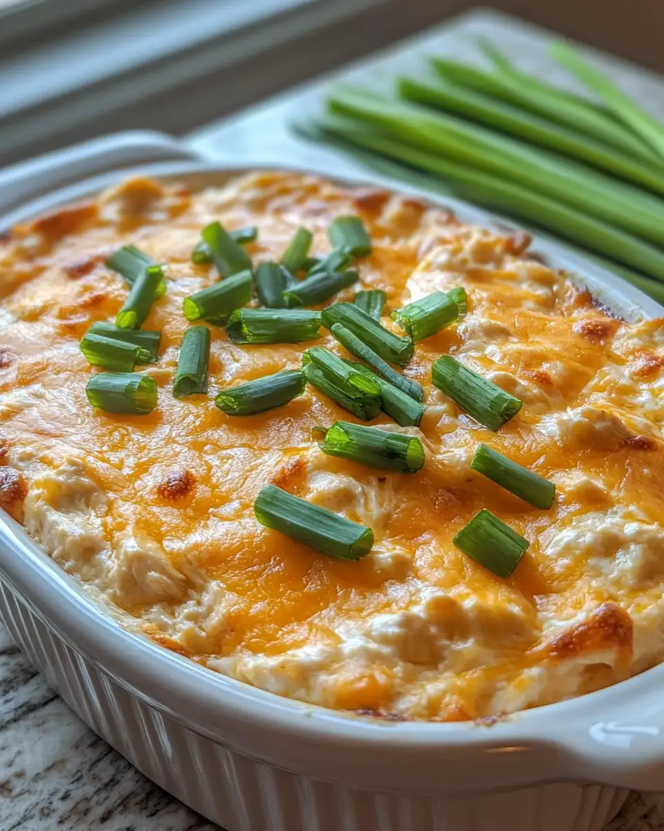 Final dish - Irresistibly Cheesy Crock Pot Buffalo Chicken Dip Delight