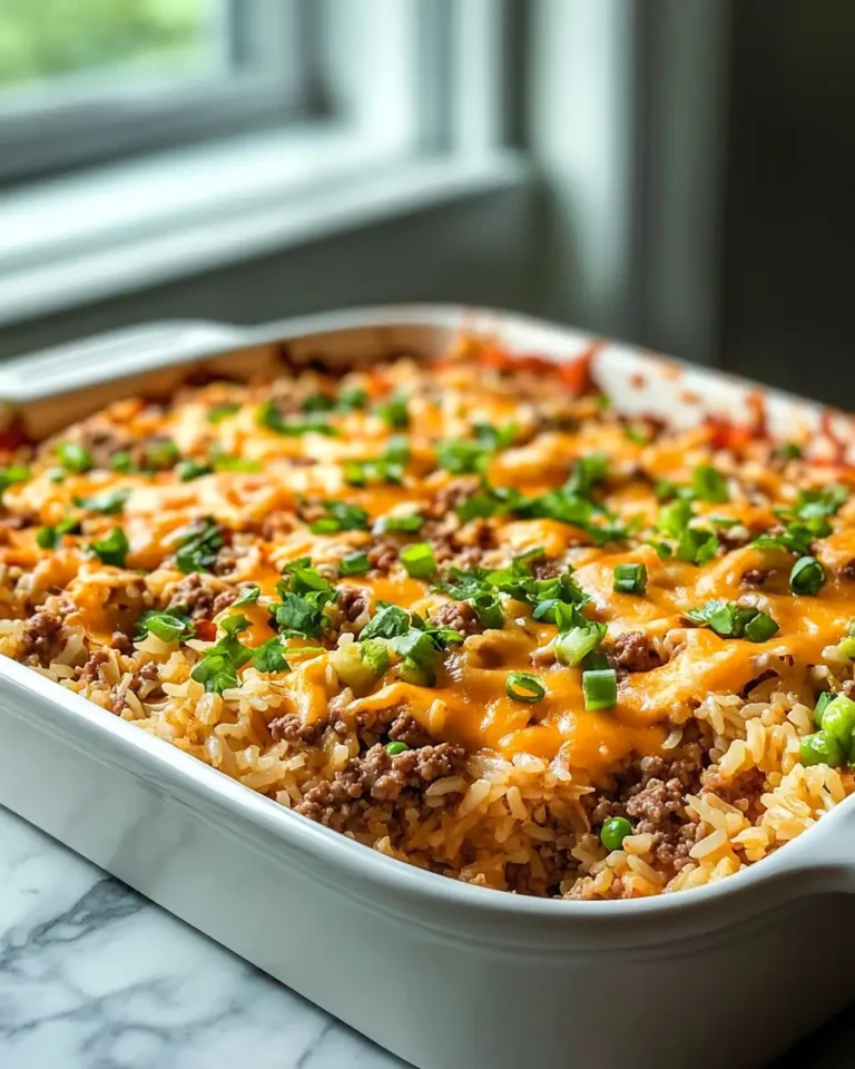 Ultimate Comfort: Irresistibly Cheesy Ground Beef Rice Casserole - Featured Image
