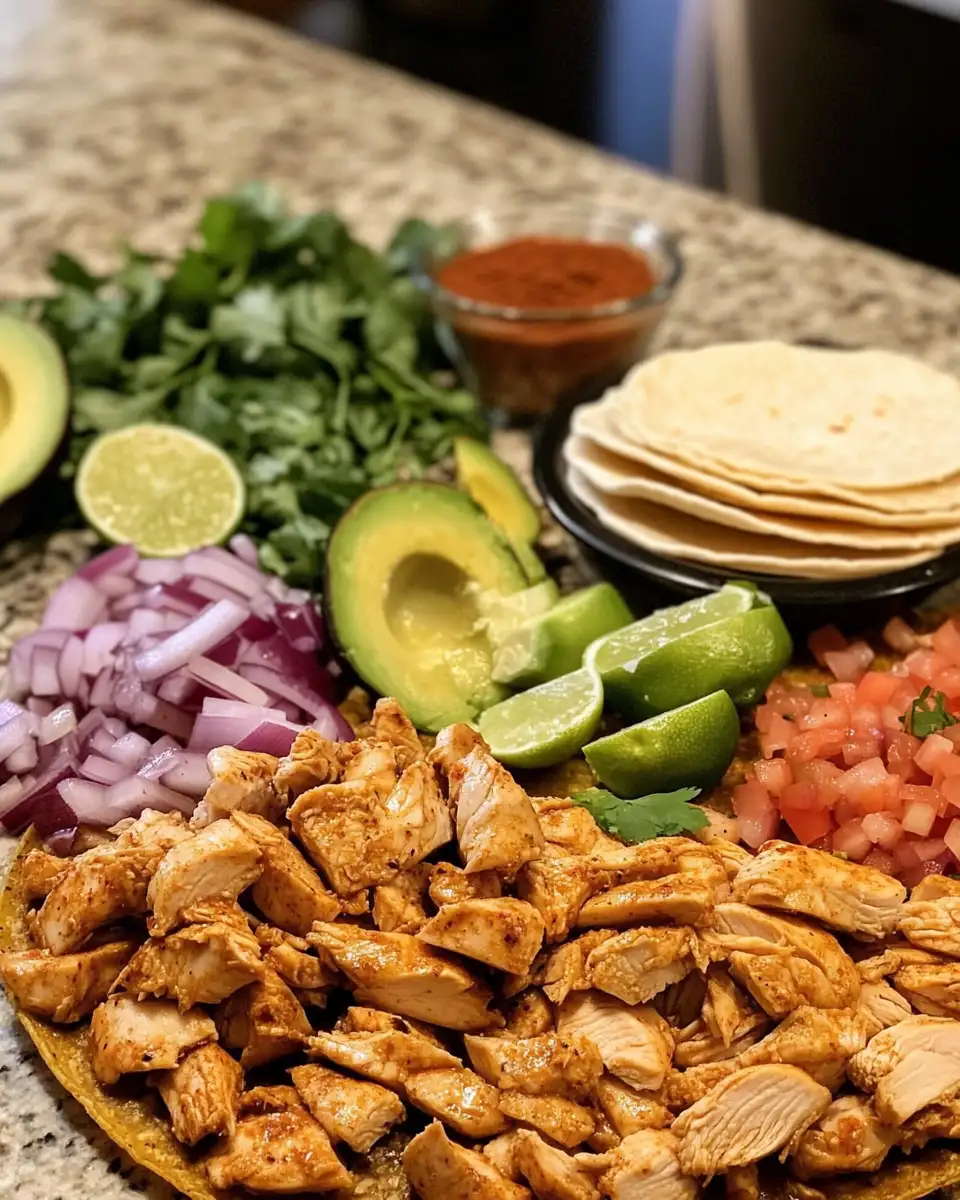 Ingredients for Sizzling Chicken Street Tacos: Your Ultimate Flavor Fiesta