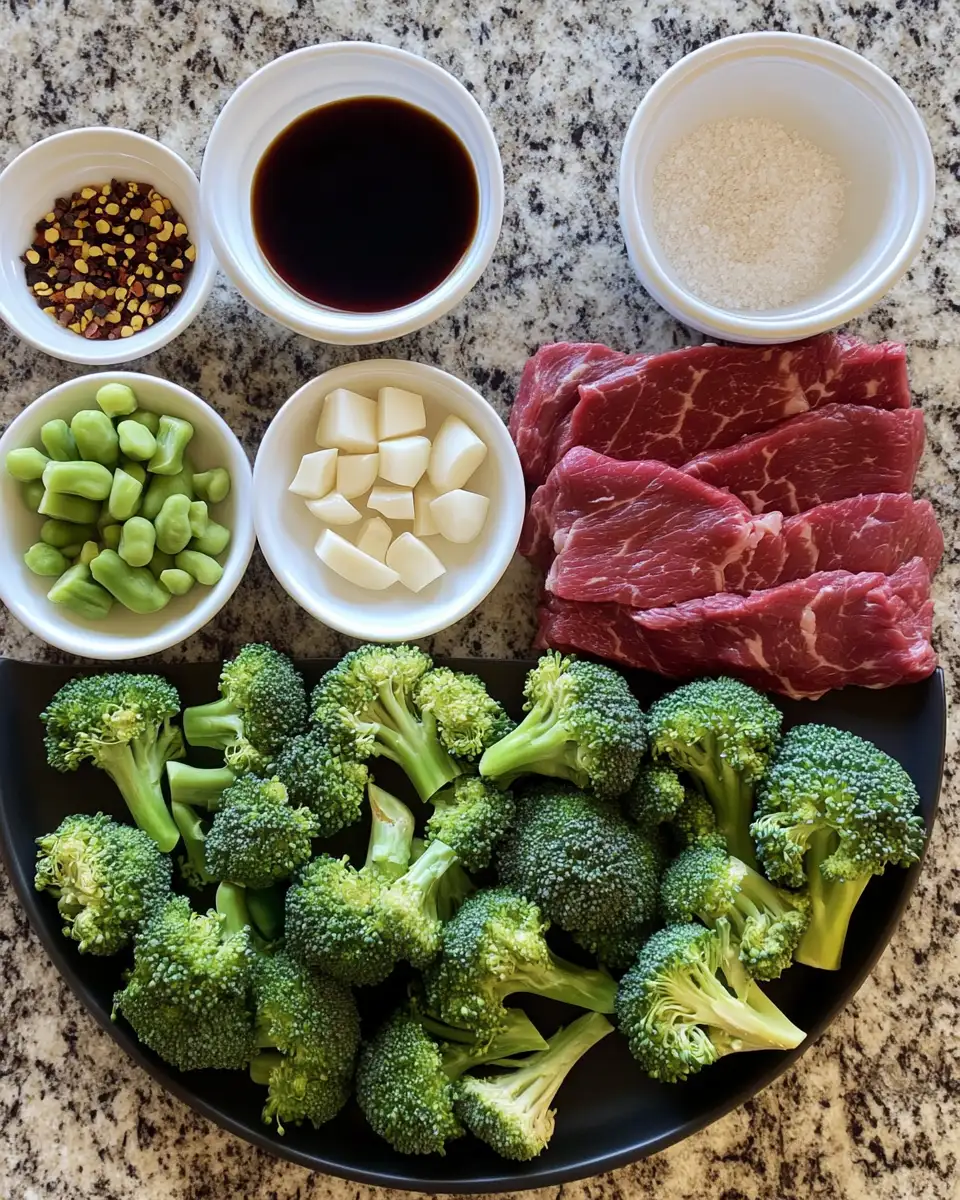Ingredients for Savor the Flavors of Chinese Beef and Broccoli Bliss