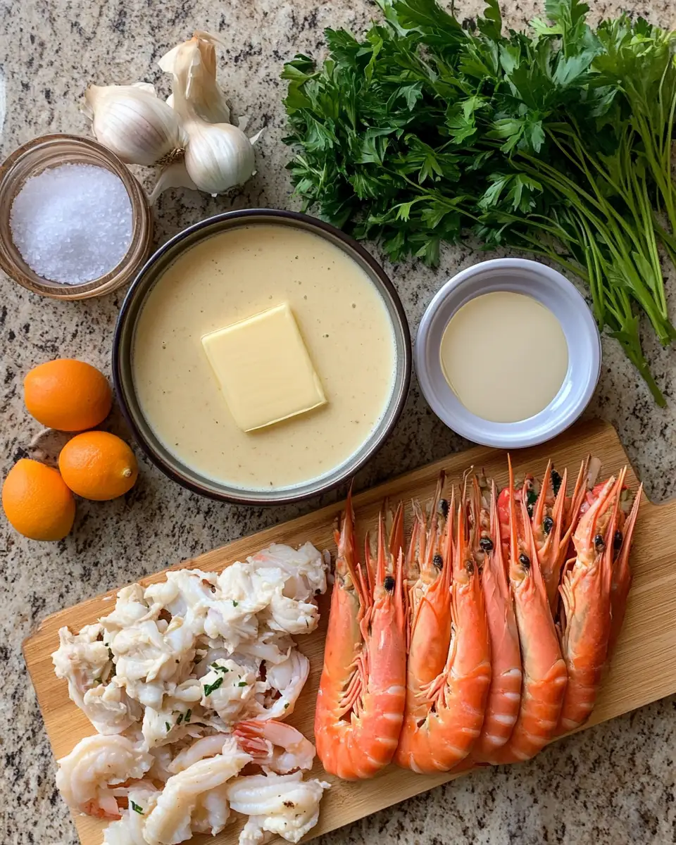 Ingredients for Decadent Delights: Dive into Our Creamy Crab and Shrimp Seafood Bisque