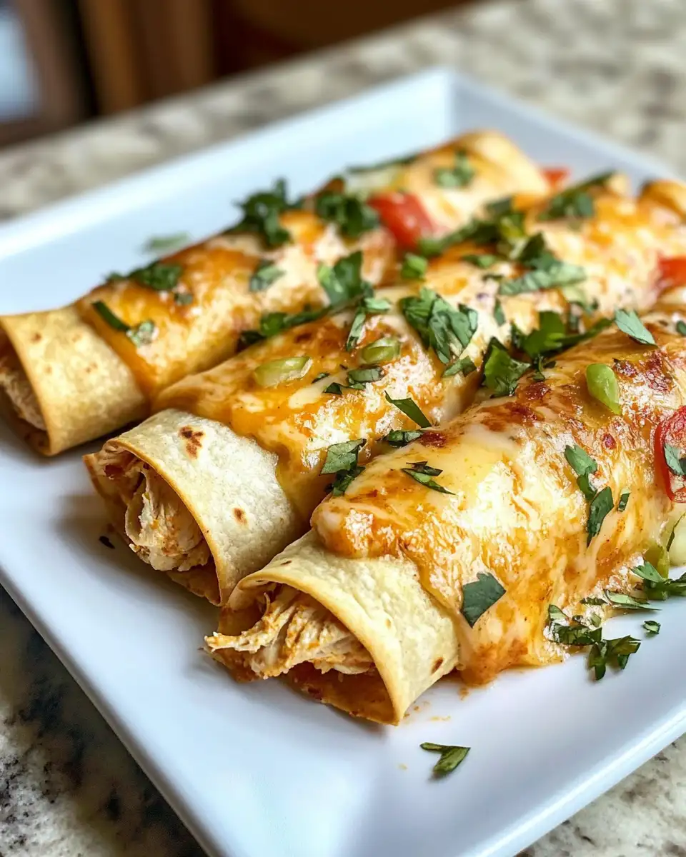 Final dish - Cream Cheese Chicken Taquitos: Your New Favorite Weeknight Delight