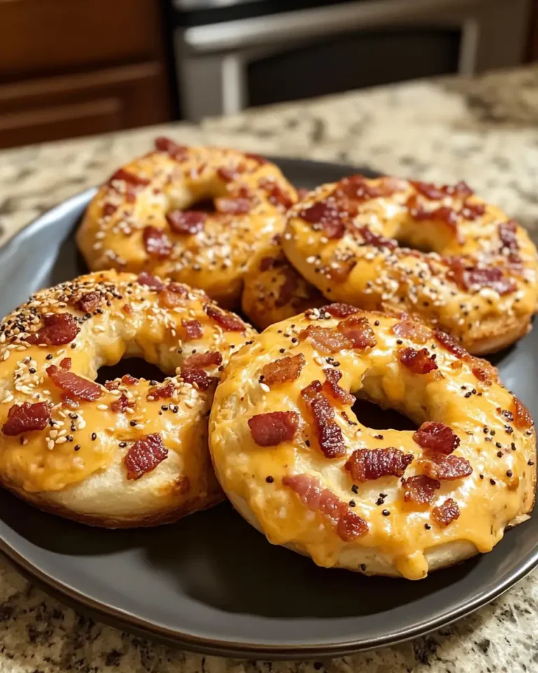 Indulge in Morning Bliss with Creamy Bacon Cheddar Bagels - Featured Image