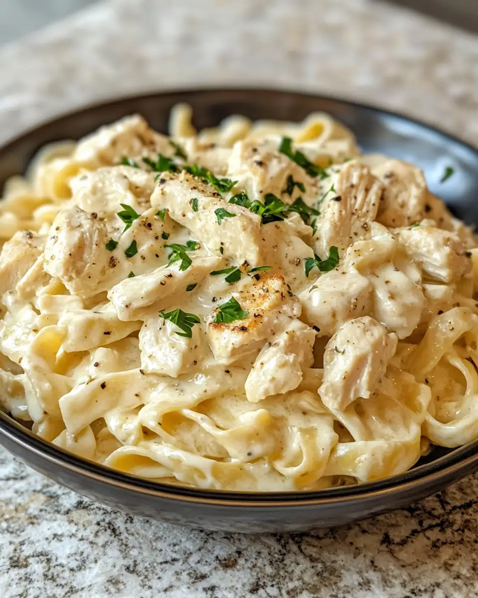 Final dish - Irresistibly Creamy Chicken Alfredo: Your New Go-To Comfort Dish