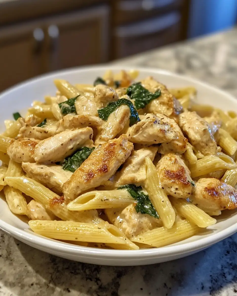 Final dish - Indulge in Ultimate Comfort with Creamy Dreamy Crack Chicken Penne