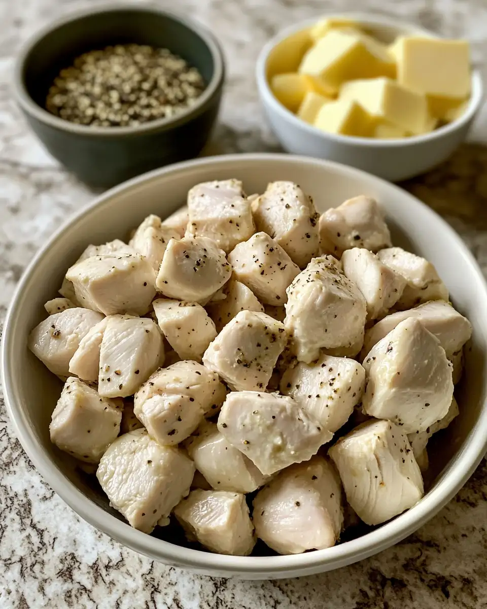 Ingredients for Savor the Flavor of Creamy Garlic Sauce with Grilled Chicken Bites