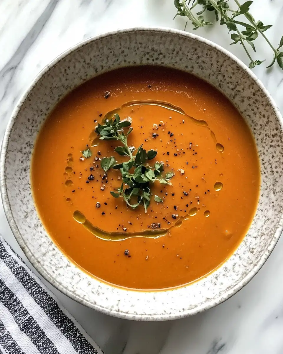 Final dish - Warm Your Soul with the Ultimate Creamy Tomato Soup Recipe