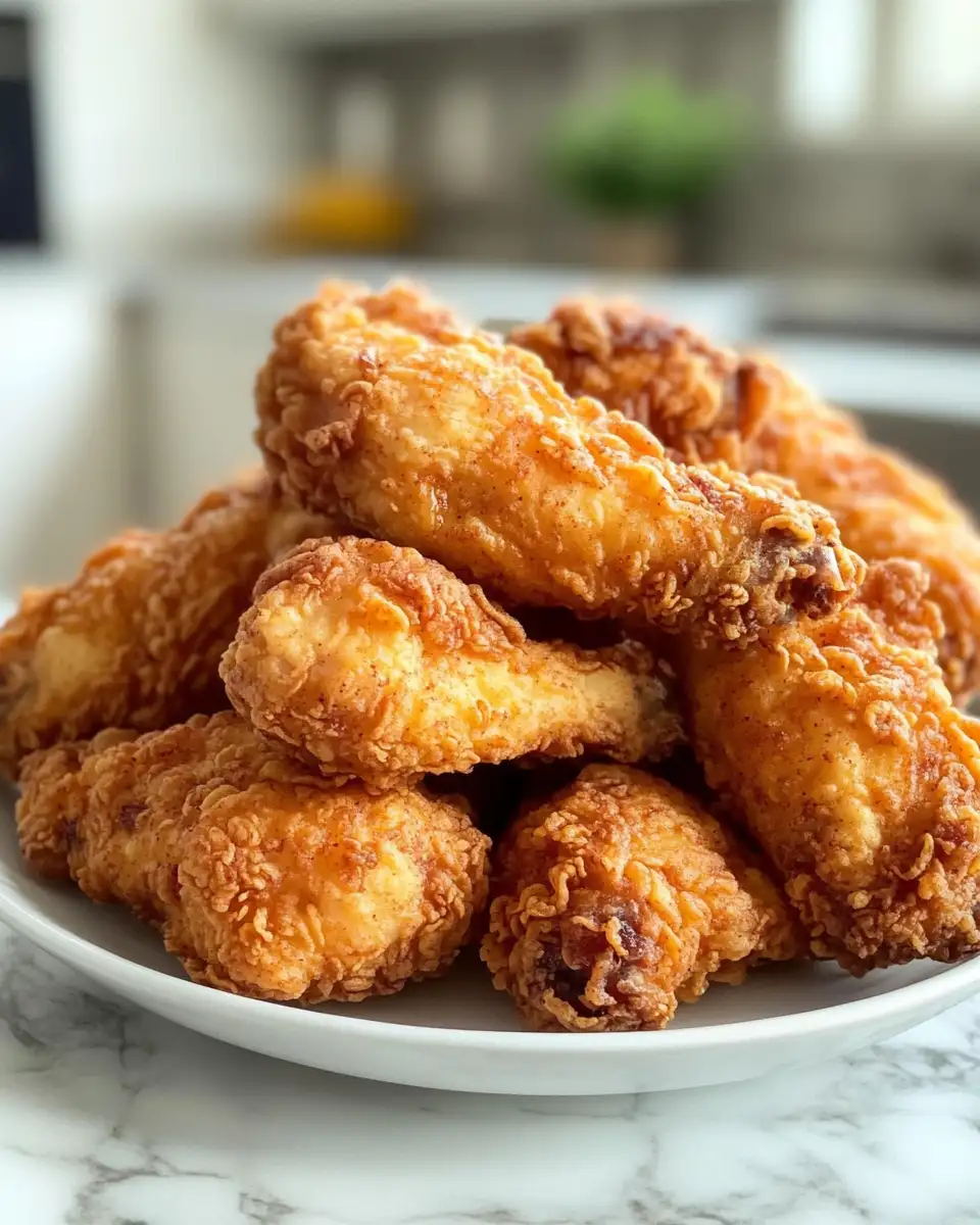 Final dish - Ultimate Crispy Spicy Buttermilk Fried Chicken Delight