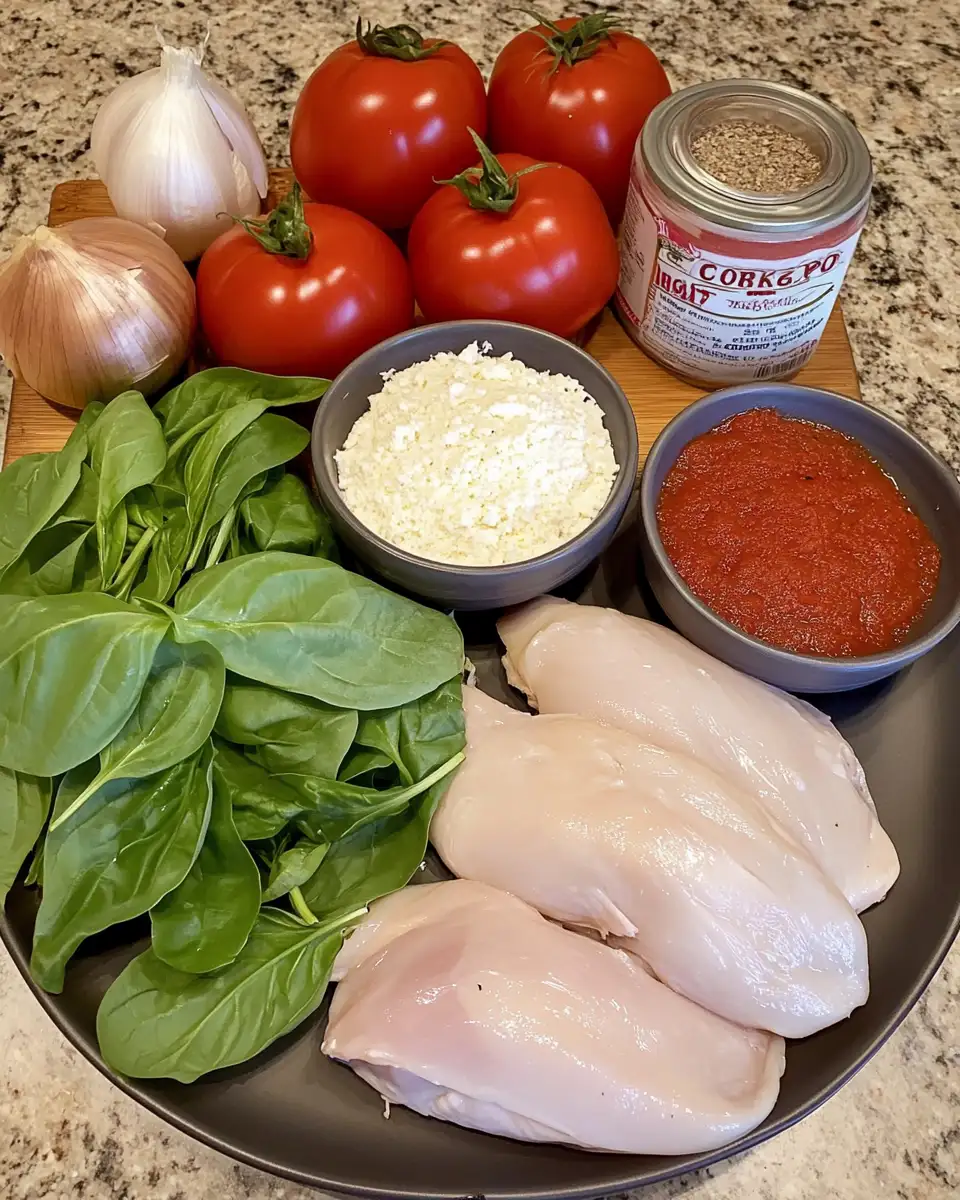 Ingredients for Cozy Up with Crock Pot Creamy Chicken Parmesan Soup This Fall