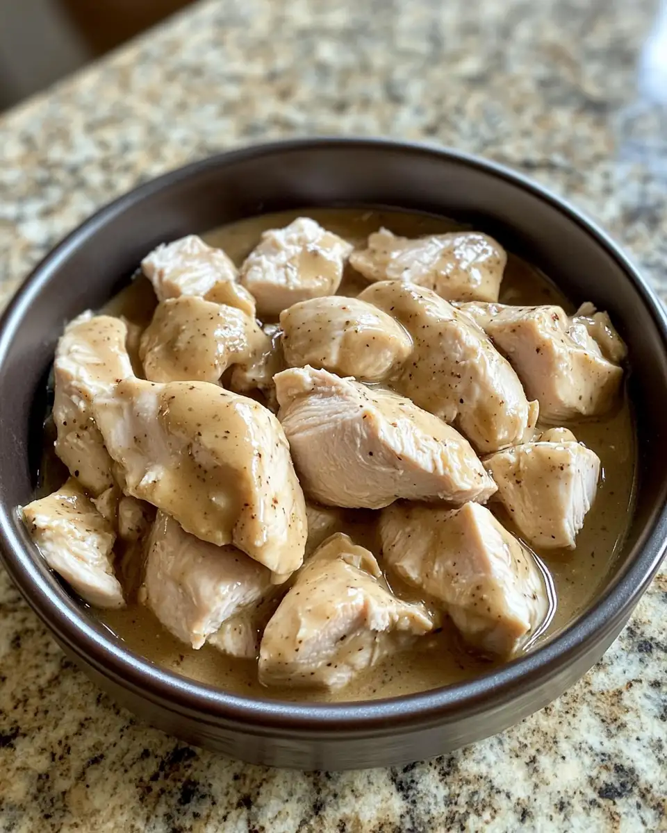 Ingredients for Effortless Comfort: Easy Crockpot Chicken and Gravy Recipe