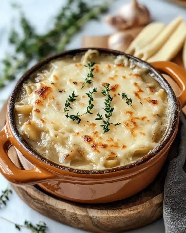 Cozy Up with a French Onion Pasta Bowl Soup Twist