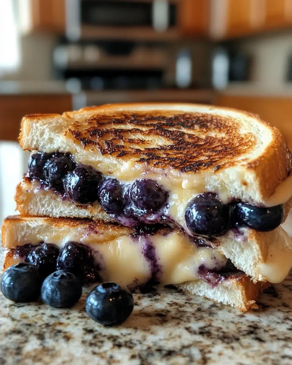 Final dish - Elevate Your Lunch with a Gourmet Blueberry Grilled Cheese Experience