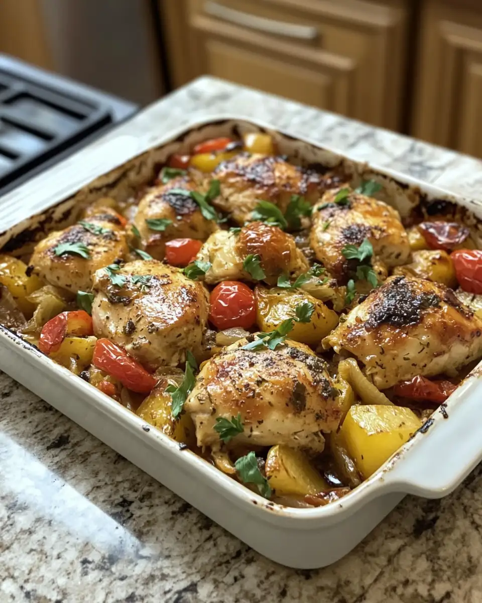 Final dish - Savor the Mediterranean Magic: Greek Chicken Casserole Delight