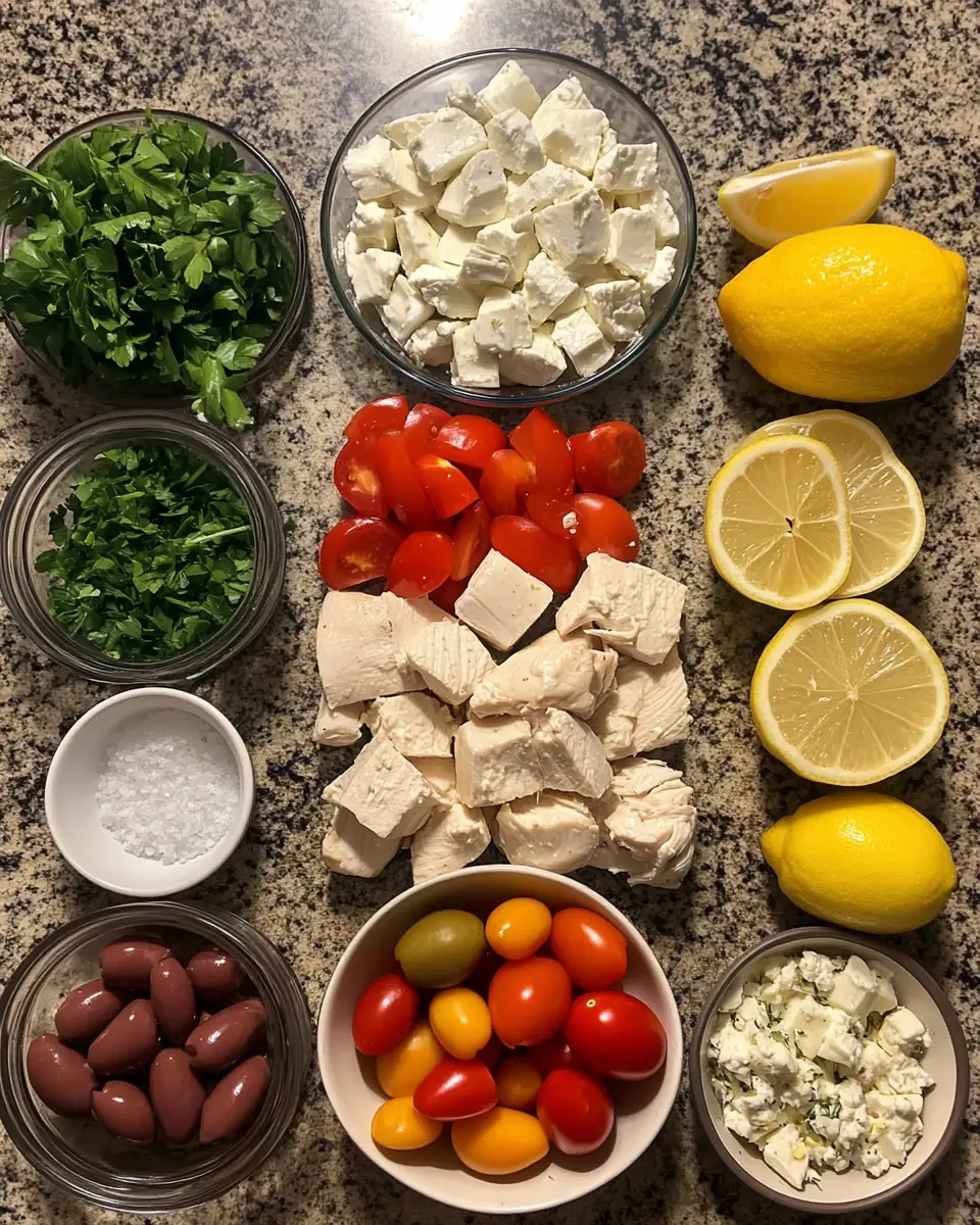Ingredients for Savor the Mediterranean Magic: Greek Chicken Casserole Delight