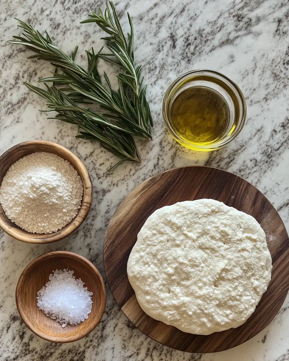 Ingredients for Tiny Loaves, Big Flavor: Dive into Homemade Small Batch Focaccia