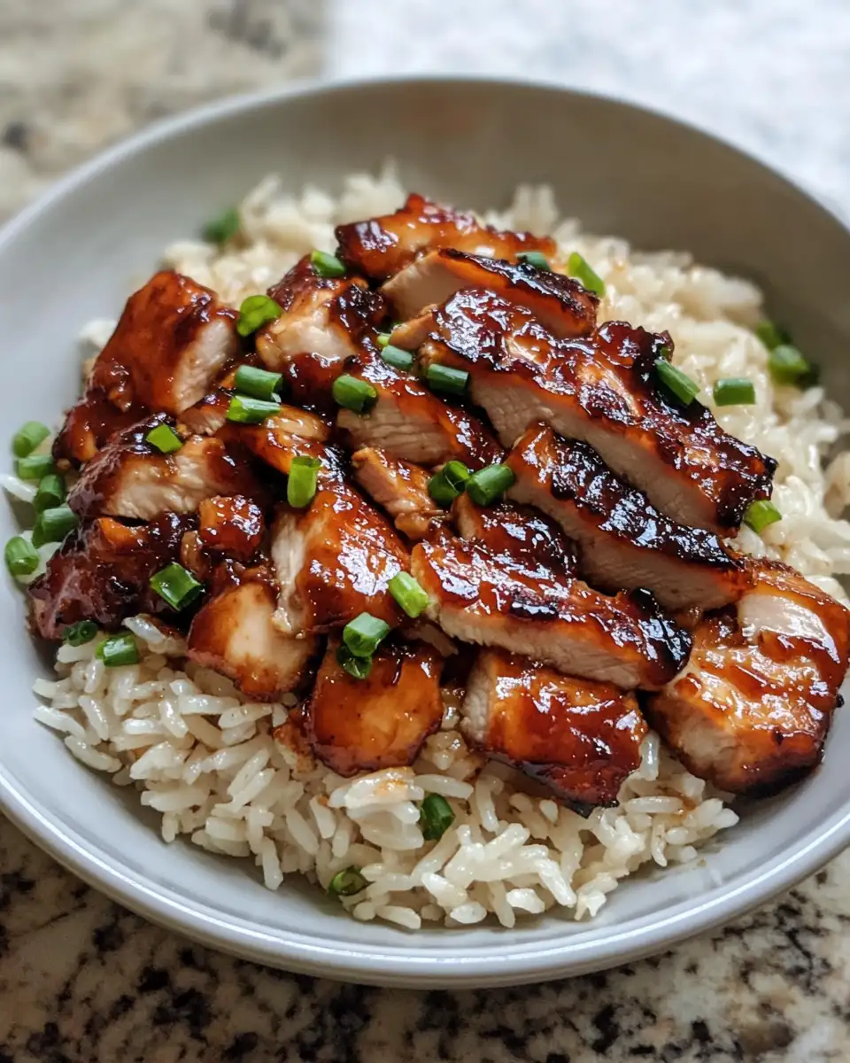 Final dish - Sweet & Smoky Delight: Honey BBQ Chicken Rice Sensation