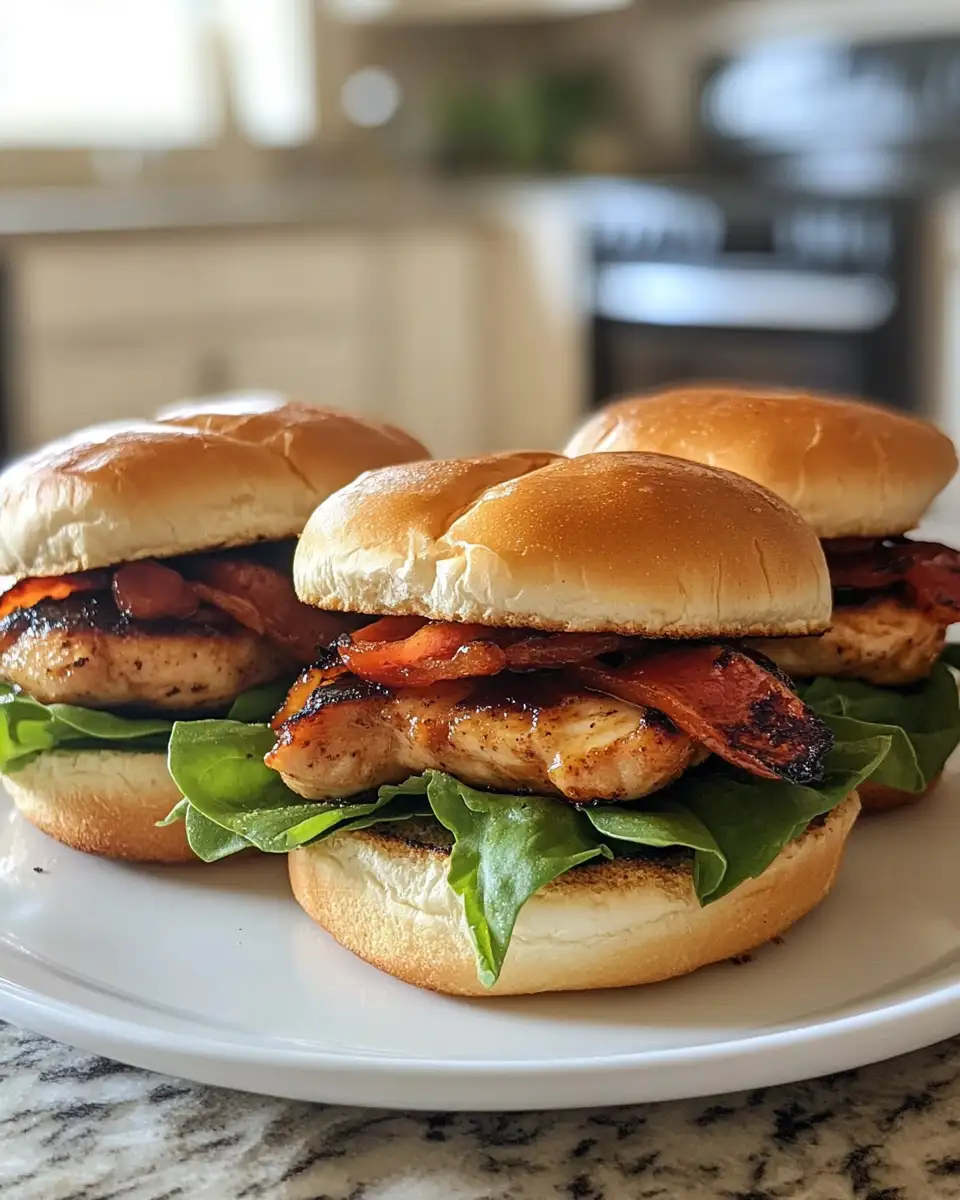 Final dish - Sweet and Savory Delight Honey Mustard BLT Chicken Sliders That Wow