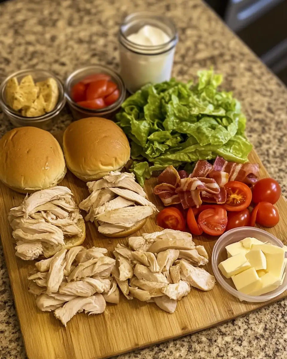 Ingredients for Sweet and Savory Delight Honey Mustard BLT Chicken Sliders That Wow