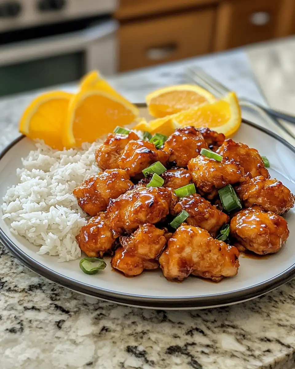Final dish - Sizzling Hot Orange Chicken: A Flavor Explosion on Your Plate