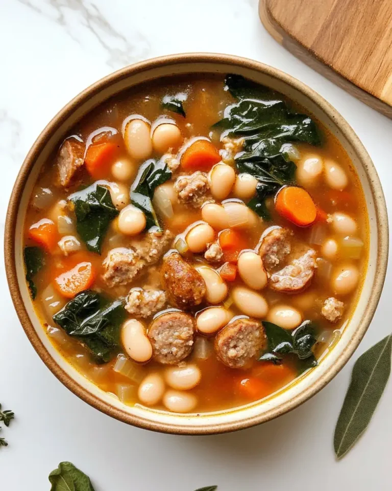 Savory Comfort: Italian Sausage White Bean Soup Delight - Featured Image