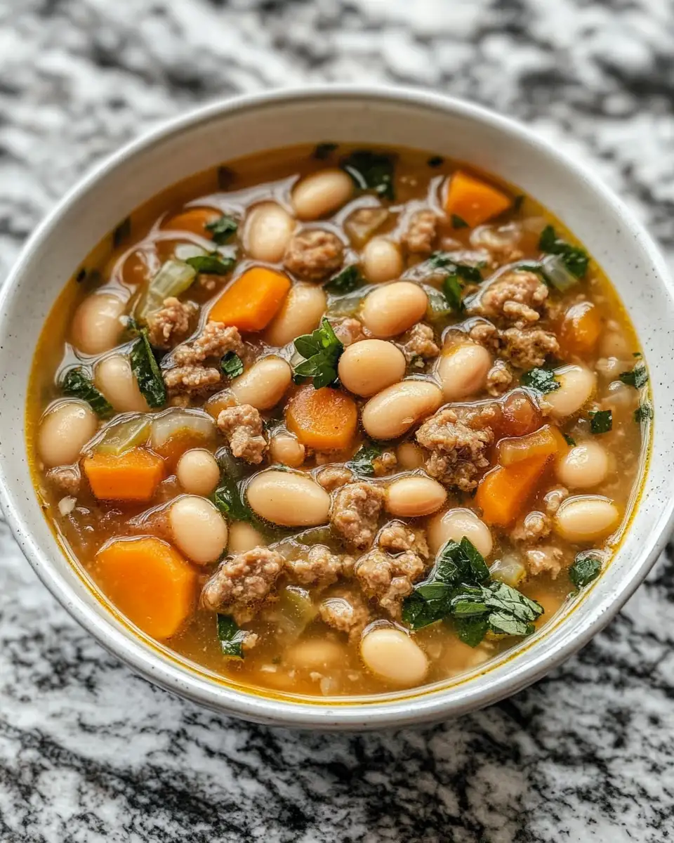 Final dish - Savory Comfort: Italian Sausage White Bean Soup Delight