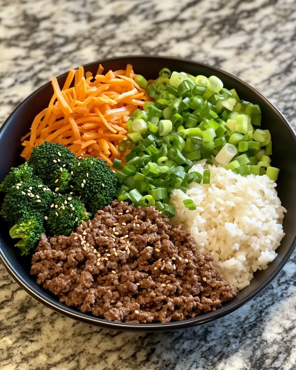 Ingredients for Sizzling Flavor Unleashed: The Ultimate Korean Ground Beef Bowl Experience