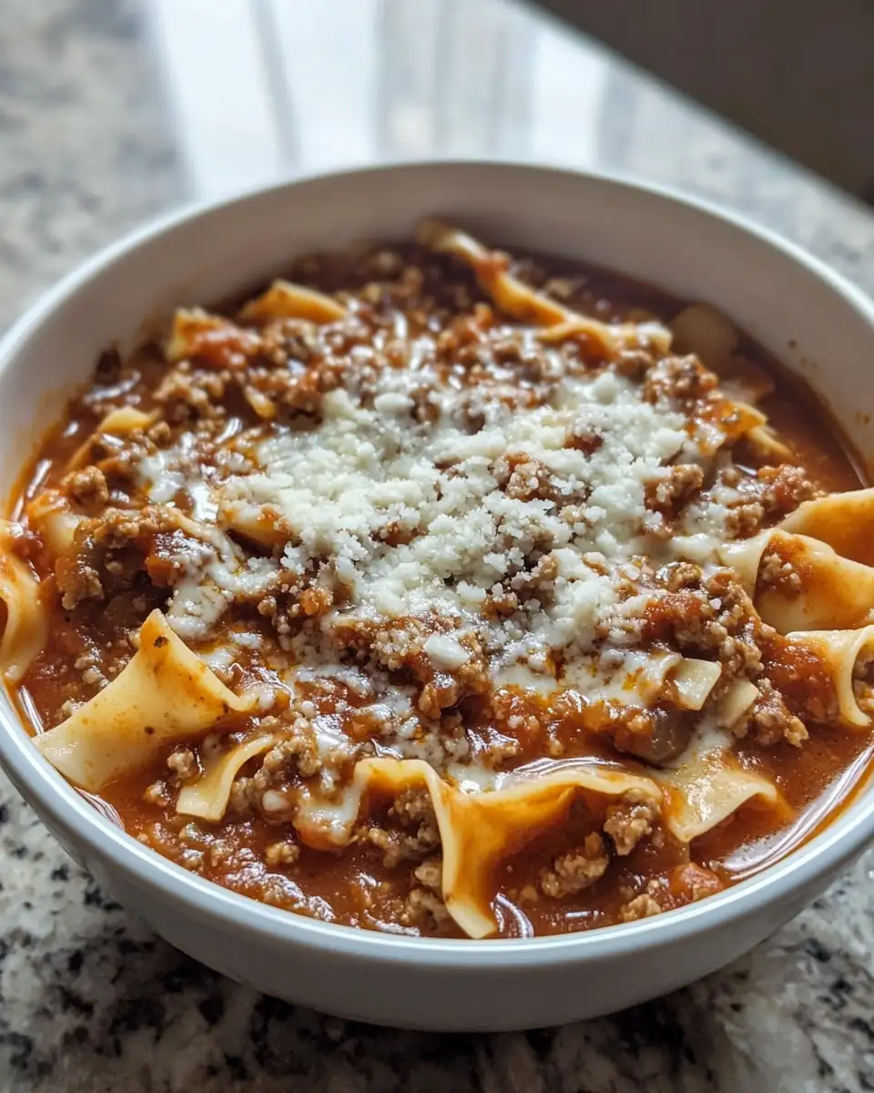 Final dish - Bow Tie Bliss: A Cozy Lasagna Soup Adventure