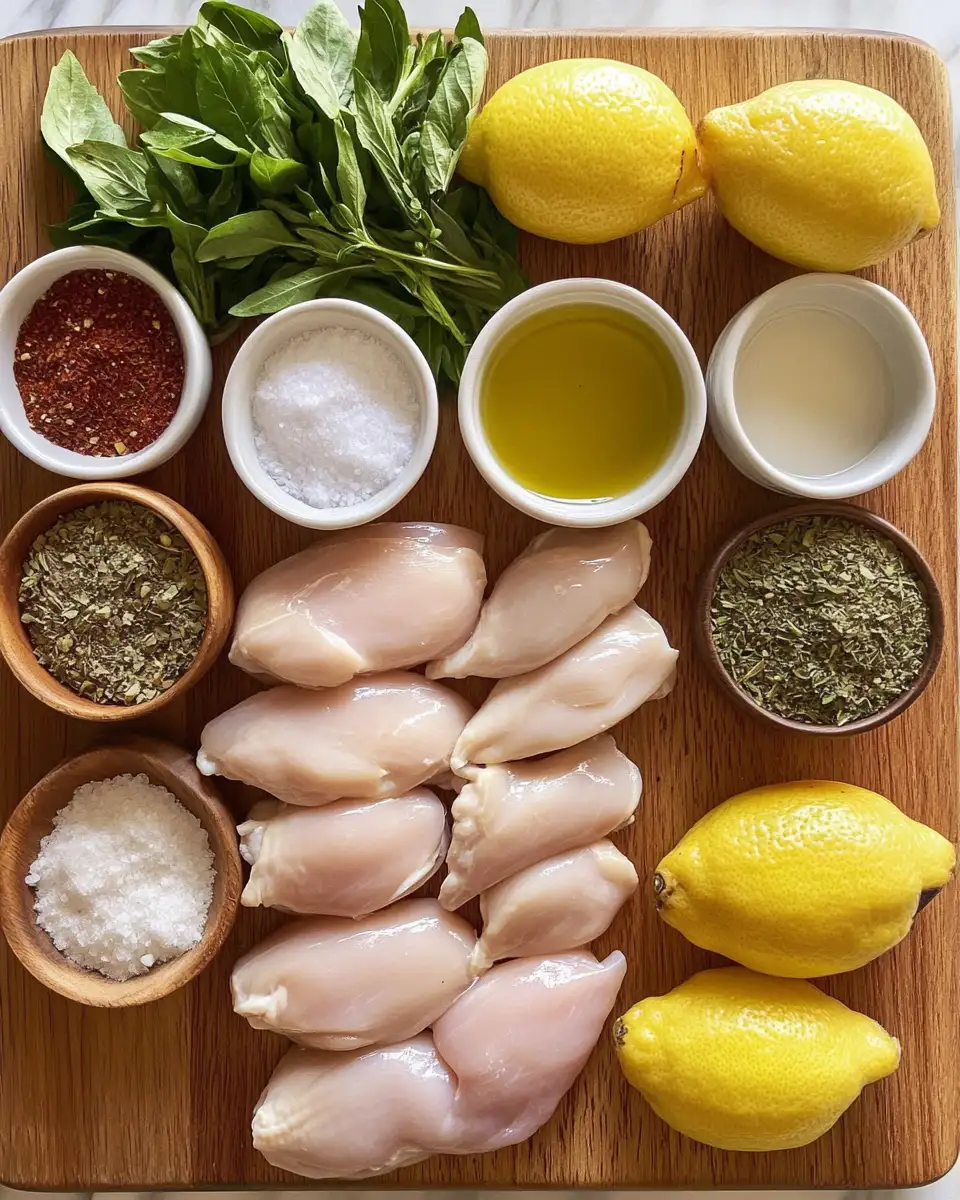 Ingredients for Savor the Sunshine: Irresistible Mediterranean Chicken Tenders Recipe