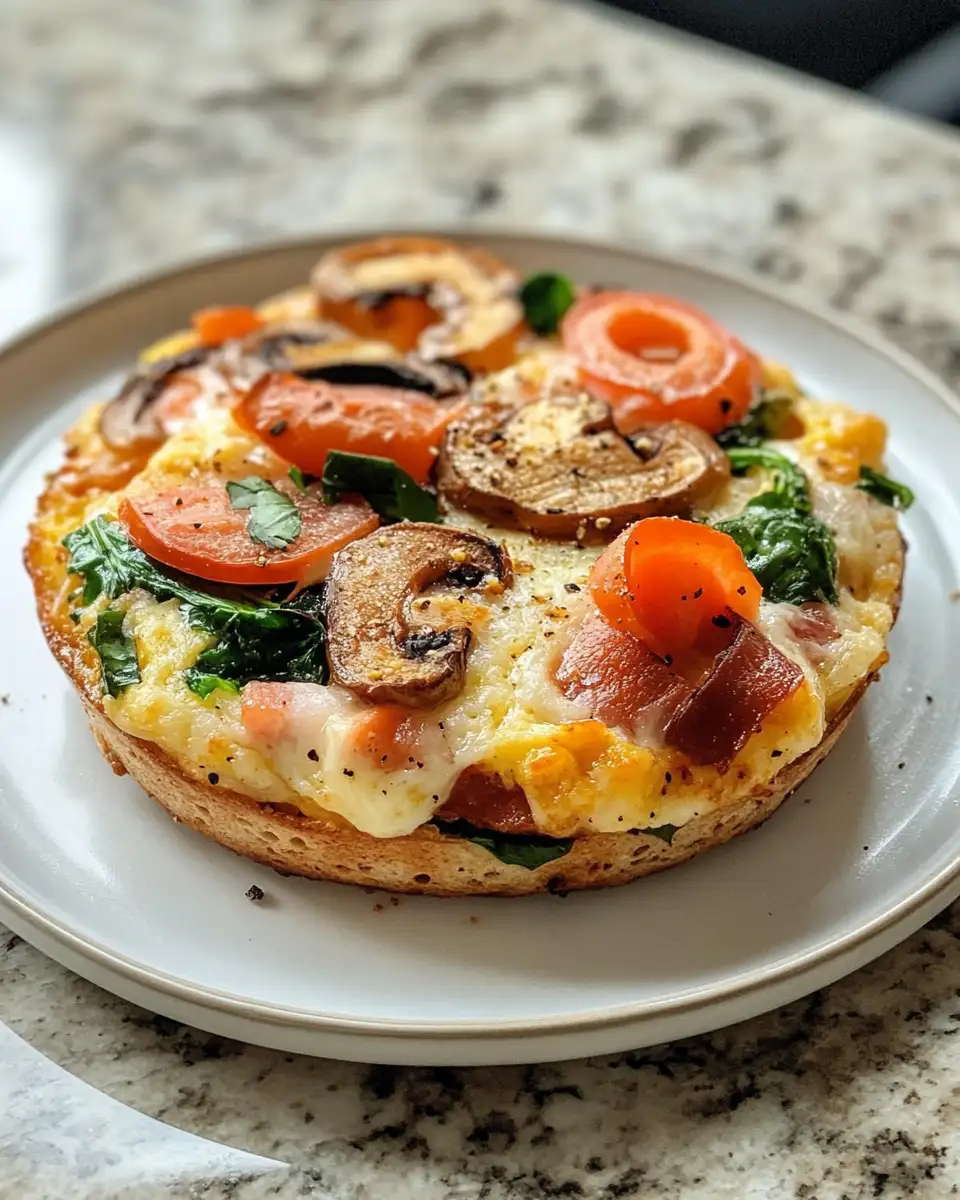 Final dish - Wake Up to Deliciousness with Muffin Breakfast Pizza