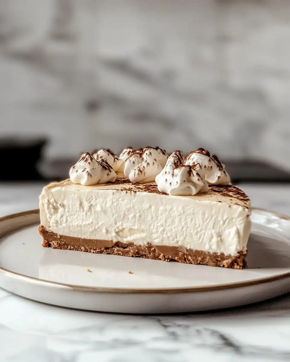 Final dish - Irresistible No-Bake Marshmallow Cheesecake: A Sweet Treat Without the Heat