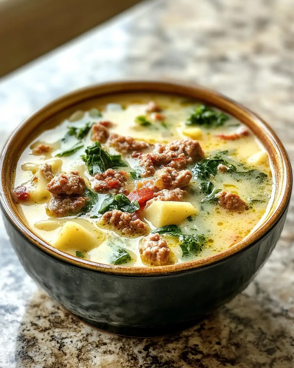 Final dish - Savor the Comfort of Olive Garden Zuppa Toscana at Home