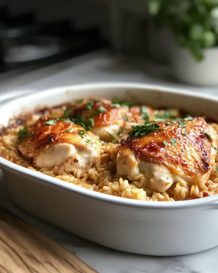 Effortless Weeknight Delight: One-Pan Chicken and Rice Bake - Featured Image
