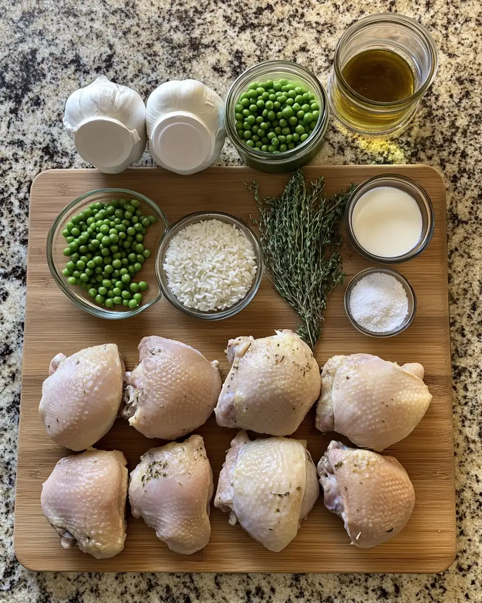 Ingredients for Effortless Weeknight Delight: One-Pan Chicken and Rice Bake