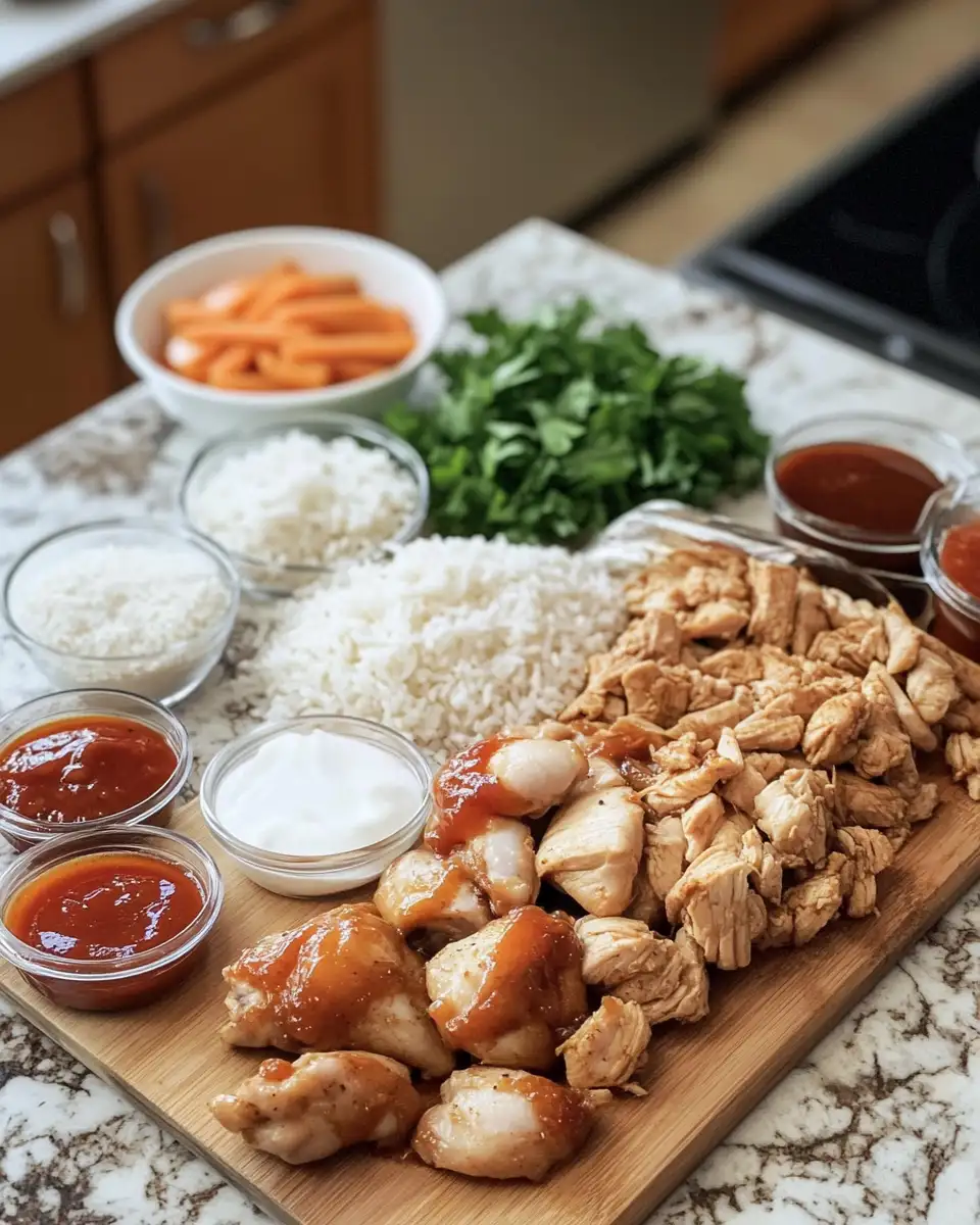 Ingredients for Savor the Flavor: One-Pan Honey BBQ Chicken and Rice Delight