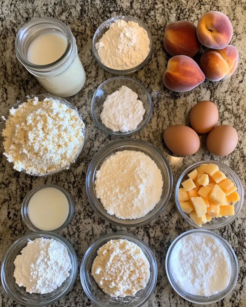 Ingredients for Delight in Every Bite: Peach Cobbler Pound Cake Twinkies Extravaganza