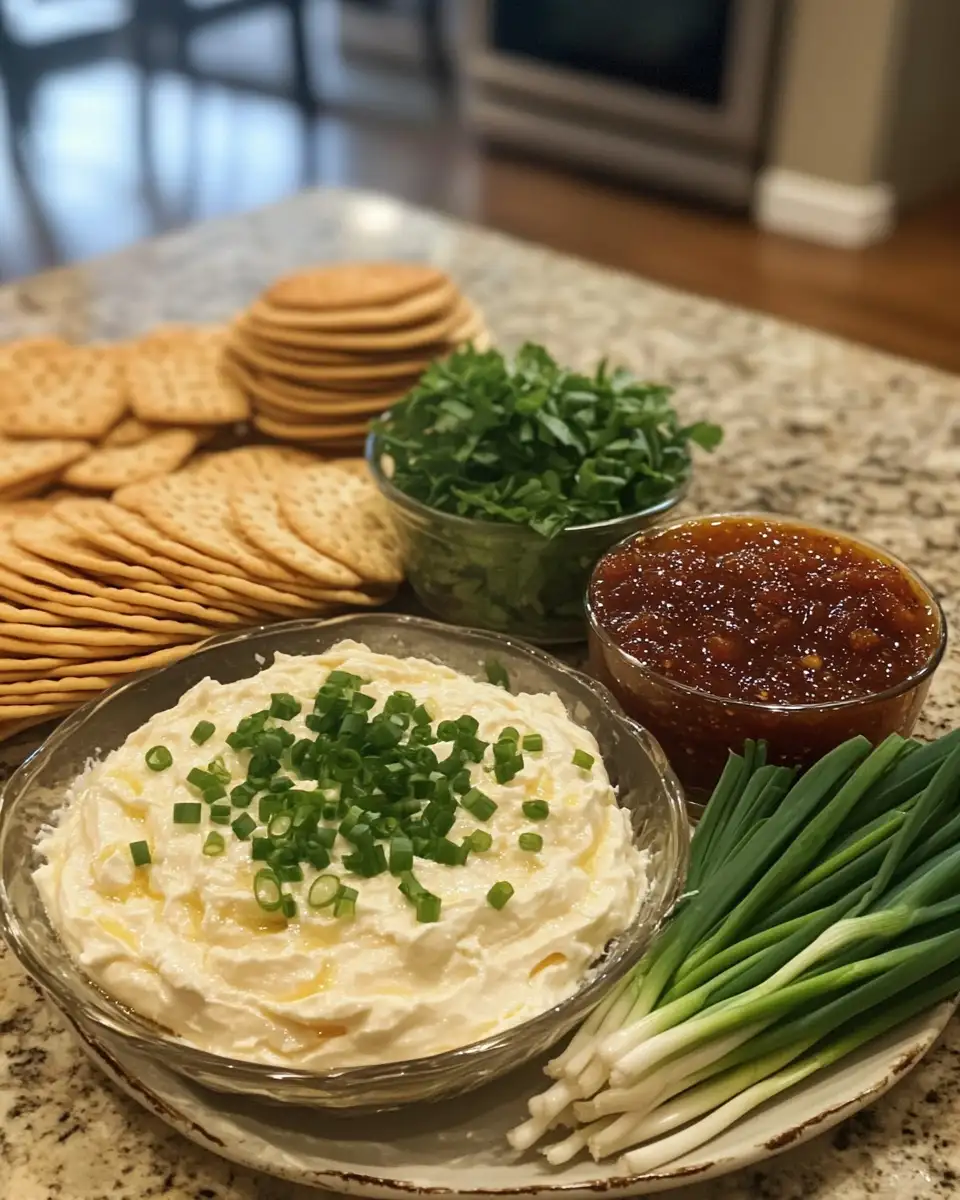 Ingredients for Spice Up Your Snack Game with Pepper Jelly Cream Cheese Appetizer Dip