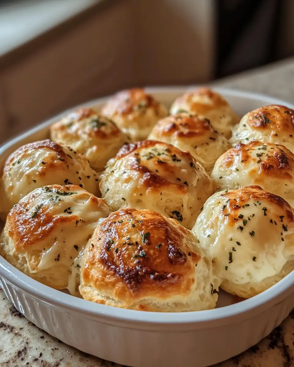 Final dish - Irresistible Pillsbury Biscuit Garlic Butter Cheese Bombs That Will Elevate Your Snack Game
