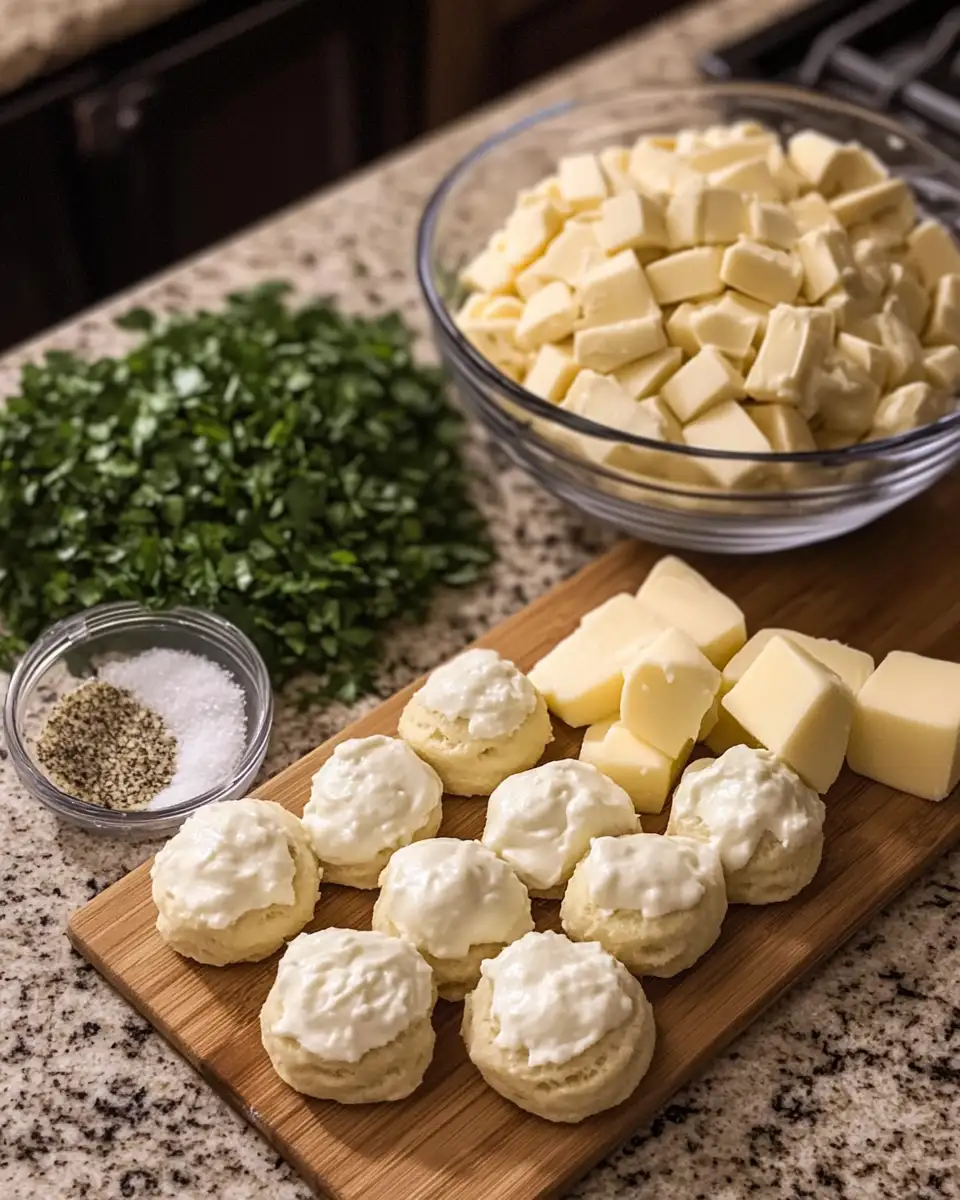Ingredients for Irresistible Pillsbury Biscuit Garlic Butter Cheese Bombs That Will Elevate Your Snack Game
