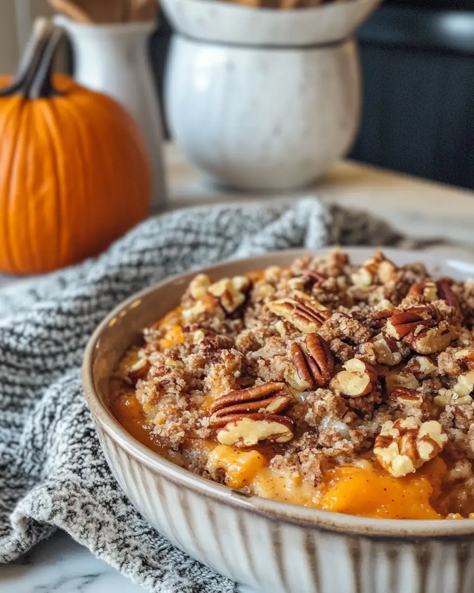 Final dish - Decadent Fall Delight: Indulge in Pumpkin Pecan Cobbler Bliss