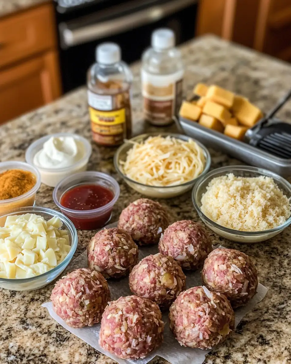 Ingredients for Savor the Flavor: Irresistible Reuben Balls with Spicy Dipping Sauce
