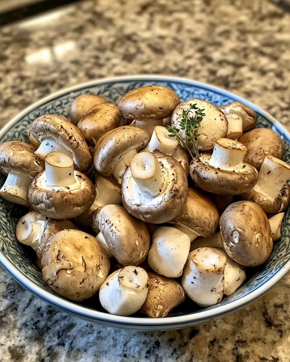 Ingredients for Savor the Flavor: Roasted Mushrooms with Garlic and Thyme Delight