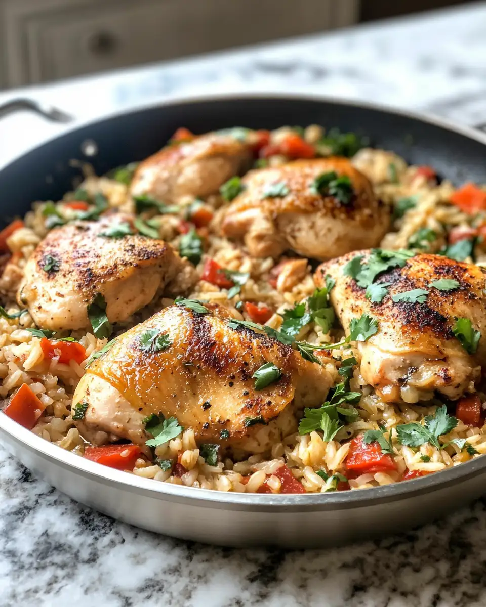 Final dish - One-Pan Wonder: Irresistible Salsa Verde Chicken & Rice Skillet