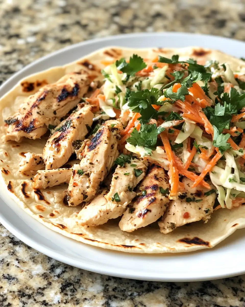 Final dish - Sheet Pan Chicken Pitas with Fresh Herb Ranch Slaw: A Flavorful One-Pan Wonder