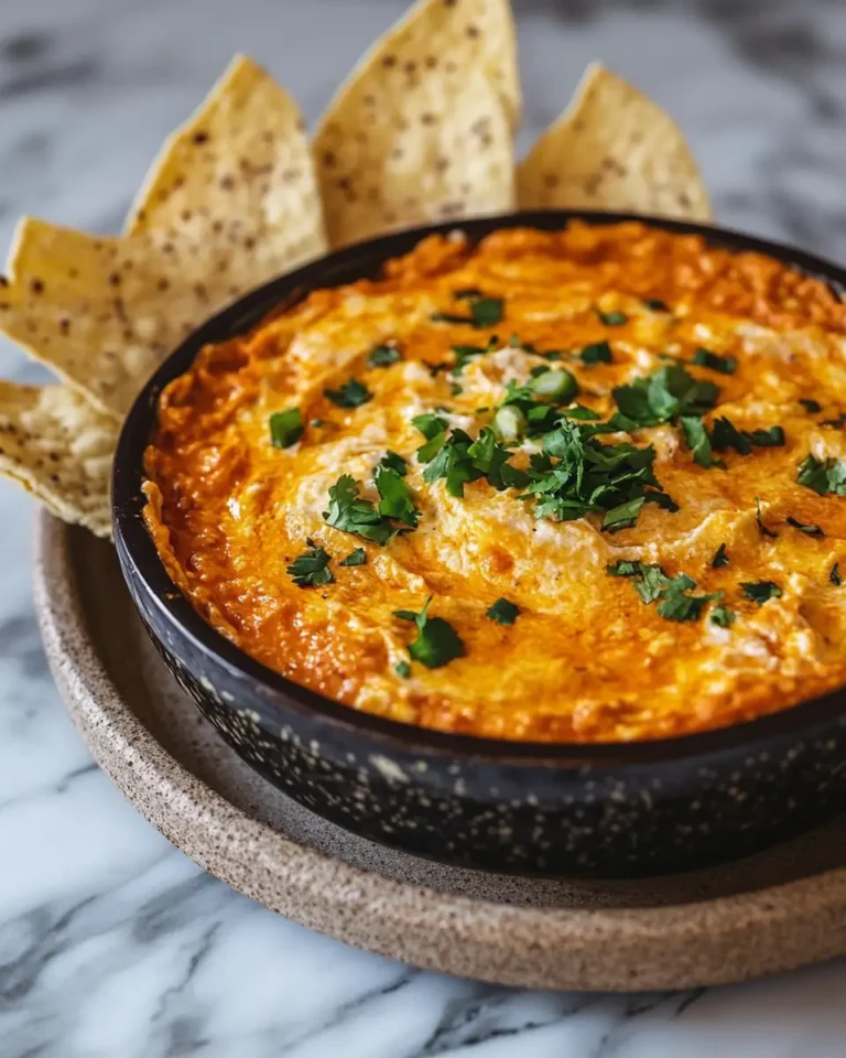 Ghoulishly Good Spooky Halloween Buffalo Dip - Featured Image