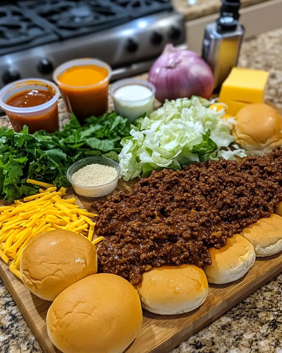 Ingredients for Steakhouse Burger Sloppy Joes: A Gourmet Twist on a Classic Favorite
