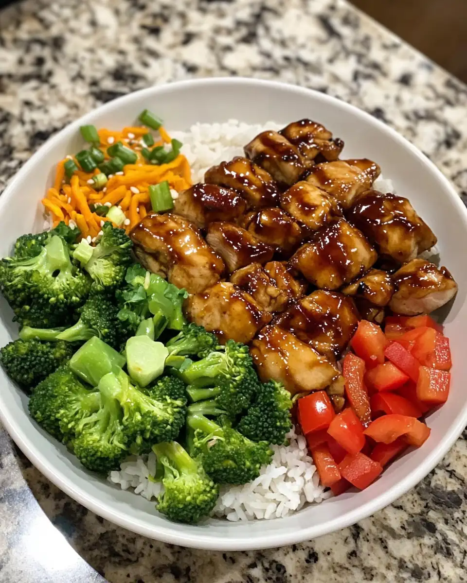 Ingredients for Irresistibly Delicious Sticky Chicken Rice Bowls That You'll Crave