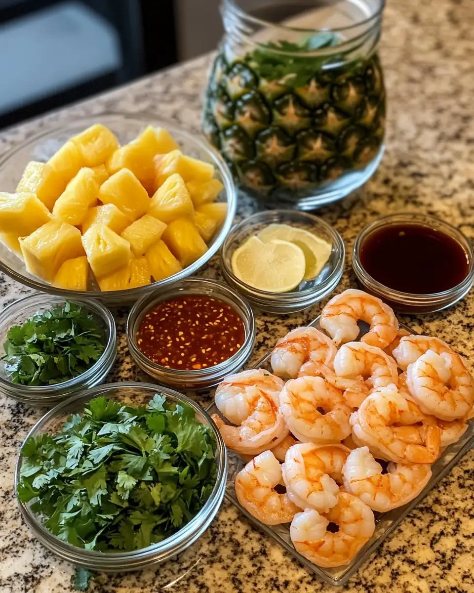 Ingredients for Tantalize Your Taste Buds with Sweet Chili Pineapple Shrimp Delight