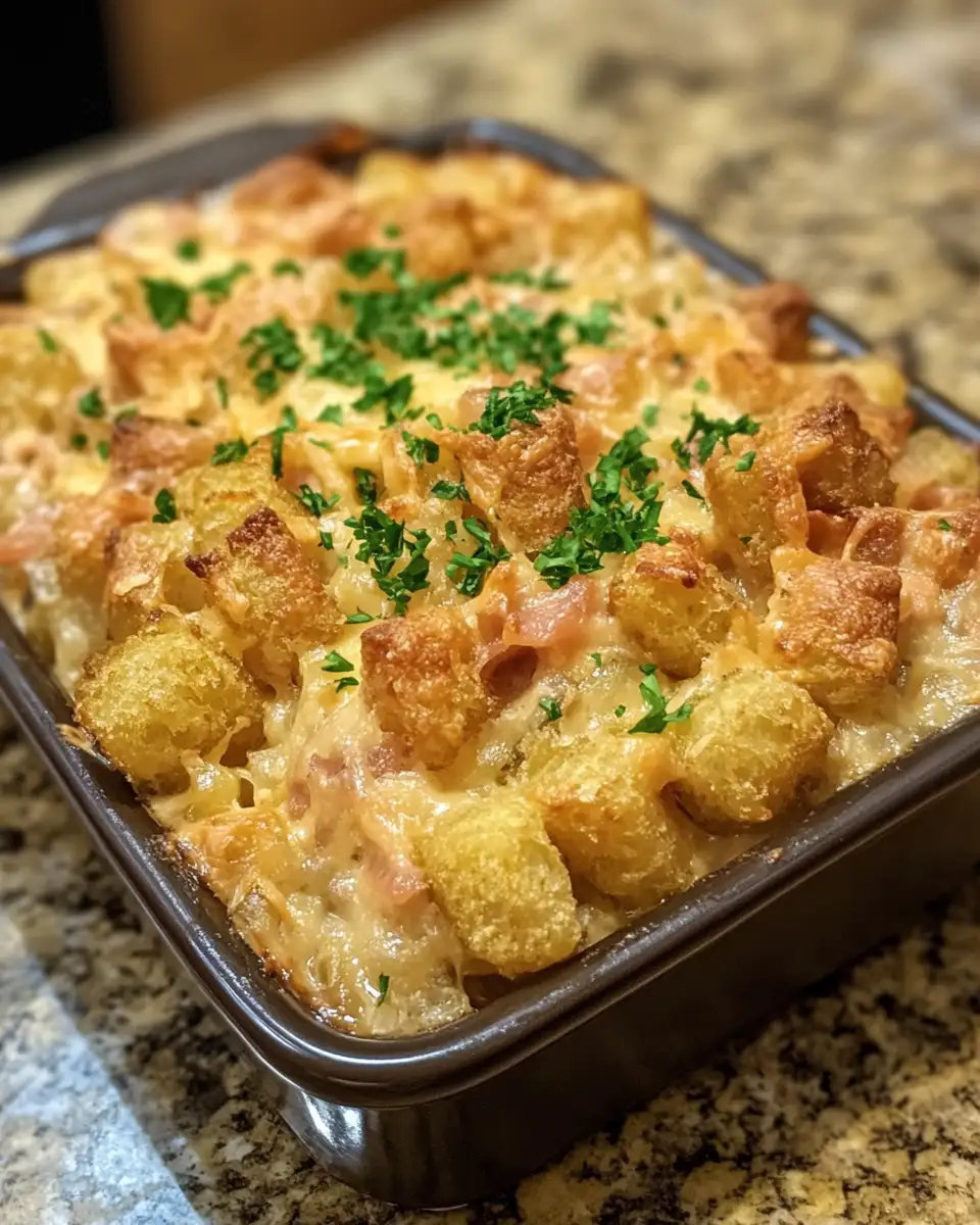 Final dish - Ultimate Comfort: Unveiling the Secret of Tater Tot Casserole