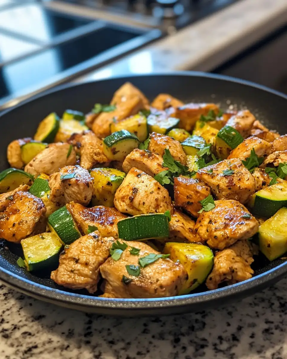 Final dish - Sizzling Tex Mex Chicken and Zucchini Fiesta