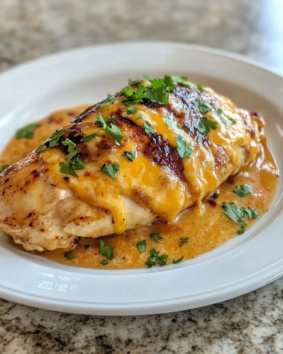 Final dish - Unleash Flavor: Texas Roadhouse Smothered Chicken with Jack Cheese Delight